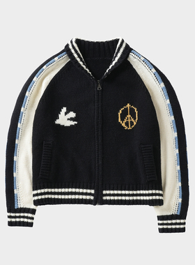 Amicus Animae 灯笼袖反战棒球服羊毛开衫毛衣