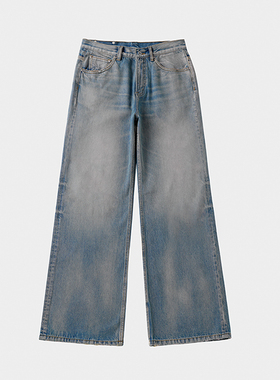 Amicus Animae百年传承美国Cone VTG感做旧浅蓝微喇牛仔裤 87蓝牛