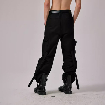 Amicus Animae 日本进口纯棉重磅止血带绑带改良口袋工装裤