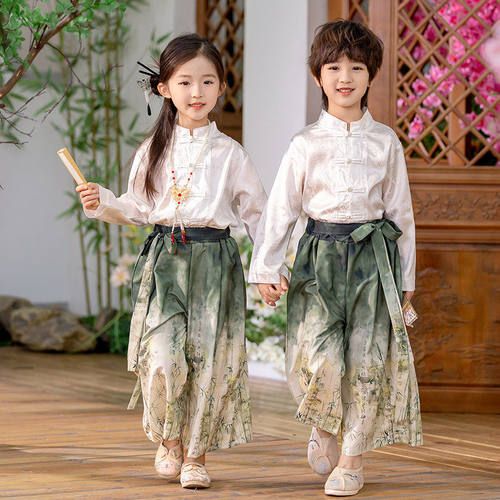 小学生唐装国学服春秋季