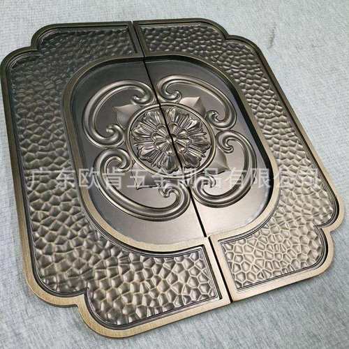 欧肯五金肌理纹工艺实木门玻璃门轻奢雕刻汉白玉豪华酒店拉手把手