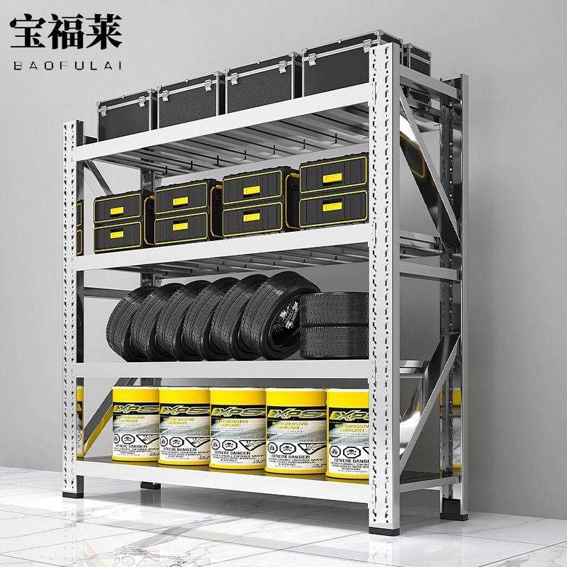 304不锈钢重型货架仓储仓库商用多层厨房冷库冻库地下室储物架子