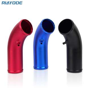 汽车改装 76MM冬菇头空滤铝管 通用发动机铝合金弯管进气管3inch