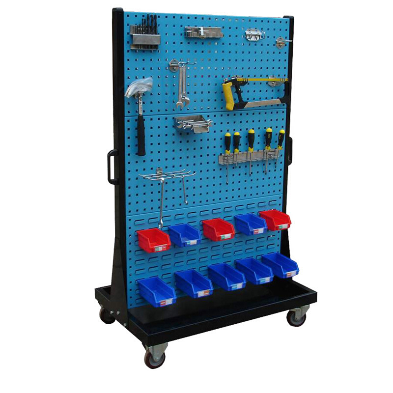 工具挂板方孔板百叶板移动物料架五金工具N整理展示架物料整理架