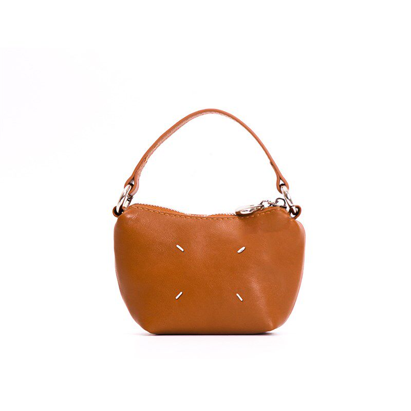 新款真皮零钱包小巧手拎包豌豆包钥匙口红收纳包软皮斜跨包女