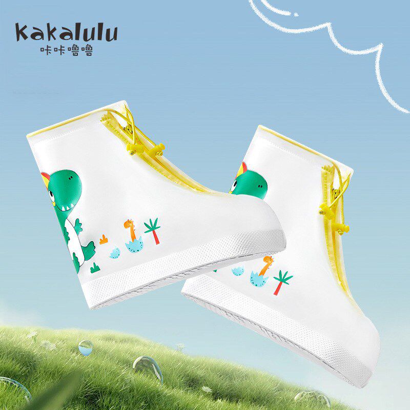 儿童雨鞋套男童女童小学生上学专用雨靴大童防水防滑耐磨中筒水鞋