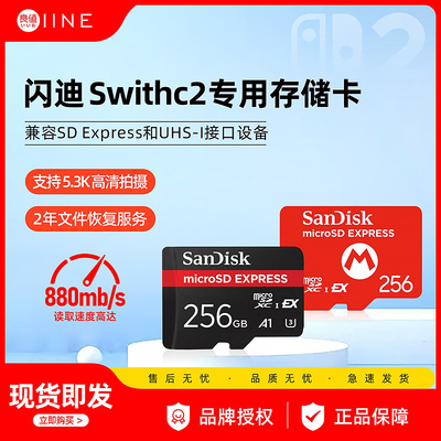NS2闪迪256G内存卡高速存储卡