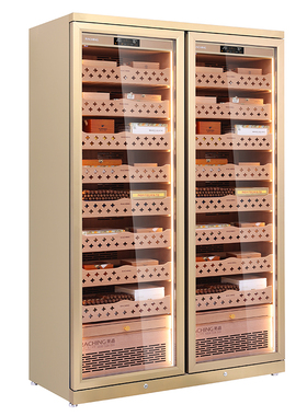 Raching/美晶雪茄柜定制CD1200双门红酒雪茄一体柜组合恒温恒湿柜