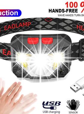 Hands-free LED Headlamp Motion Sensor head lamp头灯headlight