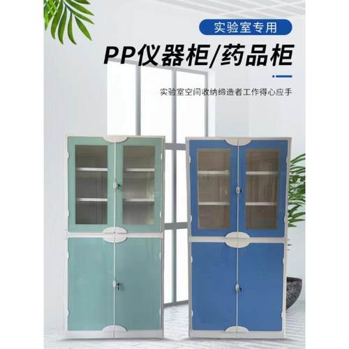 实验室仪器柜 防腐试剂柜 学校物理化学通风标本柜 带锁PP药品柜