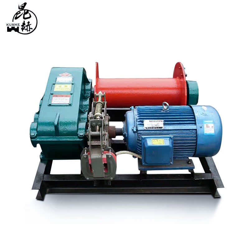 JK/JM电动卷扬机k1/2/3/5吨8T10T快速建筑起重机矿用船用绞盘 380