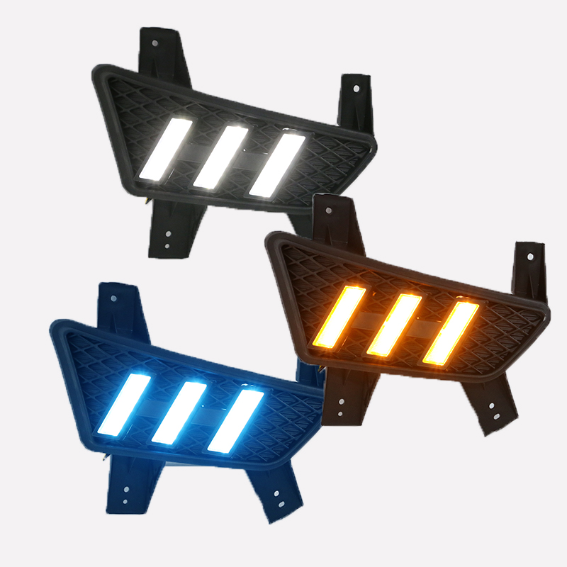 适用于13-15款五菱宏光S日行灯宏B光s前雾灯升级改装LED日间行车