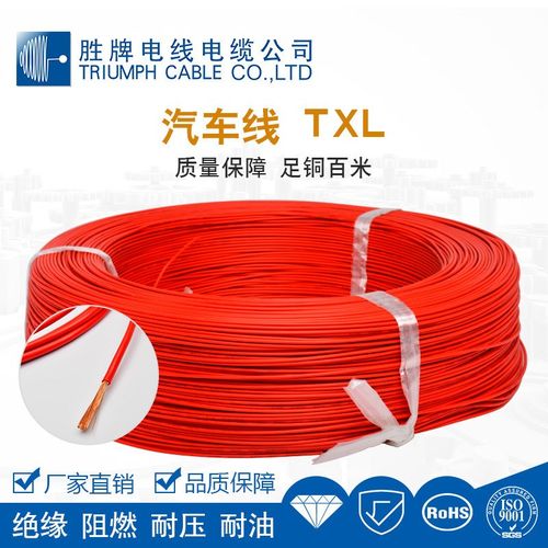 美标XLPE绝缘汽车线束s加工电线TXL-20AWG 无卤汽车电子线
