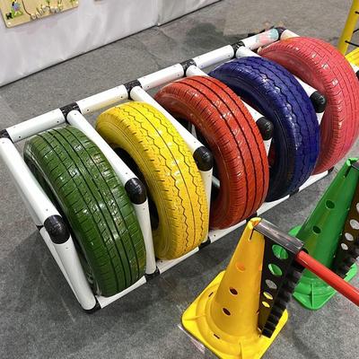 轮胎架器材户外教具儿童体育课玩具轮感统体能训练幼儿园器械收纳