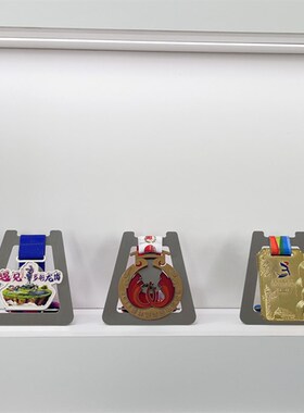 匠马拉松奖牌展示架304不锈钢y奖牌架创意摆件新款收W纳筐运动金A
