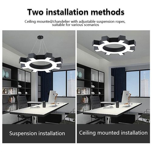 齿轮形吊灯led办公灯创t意工业风齿轮艺术现代简约网咖健身房灯具