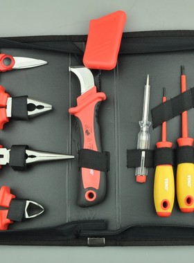 美国腾迈bTEMO  11件拉链包电工绝缘工具组套  TMNS88-20111T