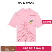POLO衫 NOISY 舒适百搭 时尚 抽绳简约纯色女士短袖 TEDDY25夏季 新款