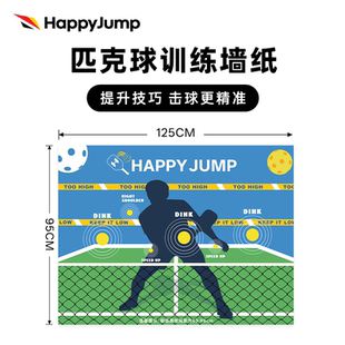 德国嗨跳匹克球训练墙纸pickleball丁克球室内练习训练器材墙贴纸