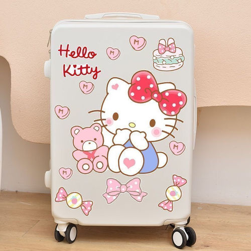 可爱KT猫少女心旅行箱贴纸
