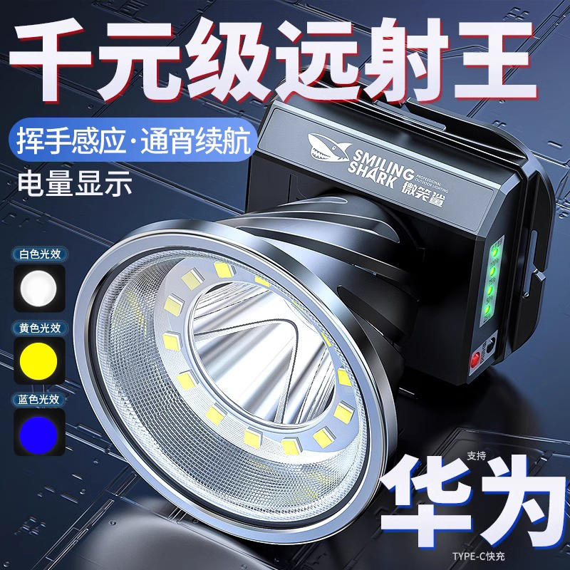 【德国进口】强光感应头灯特亮