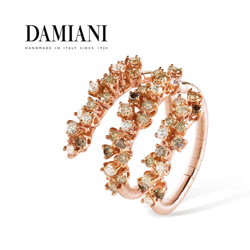 DAMIANI绒花系列戒指意大利手工