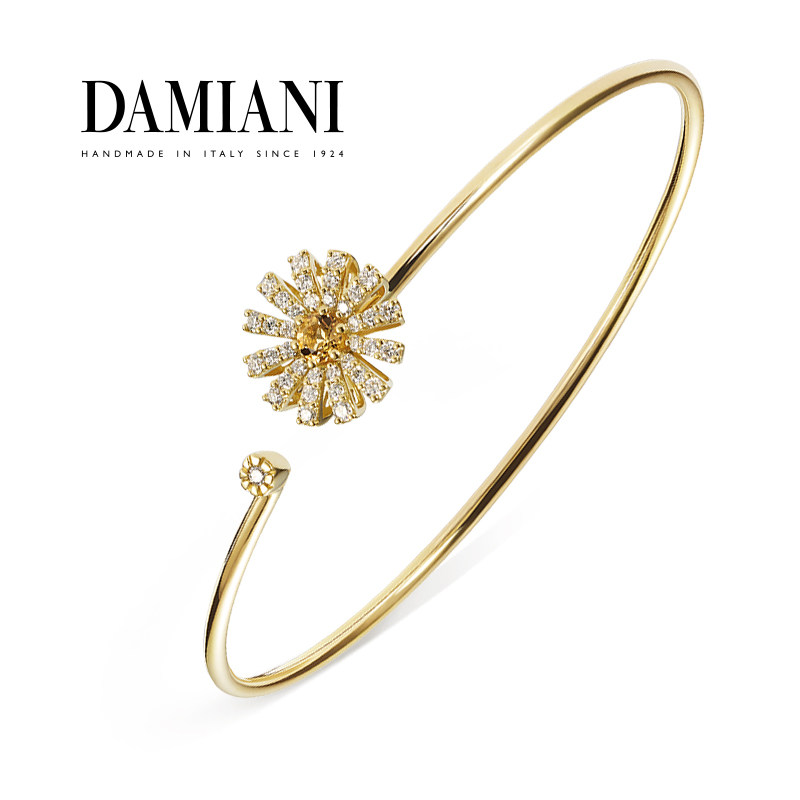 【新年礼物】DAMIANI玳美雅小雏菊系列18K黄金钻石水晶手镯女,珠宝/钻石/翡翠,手饰,淘宝优惠券,粉丝福利购,淘宝优惠卷