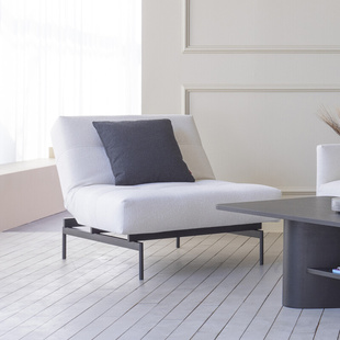 依诺维绅北欧简约客厅单人位沙发ILB布艺可折叠组合多功能沙发椅