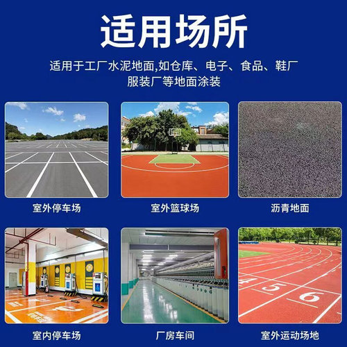 优保士丙烯酸地坪漆车位划线漆水泥地面漆工厂耐磨防滑防尘地坪漆