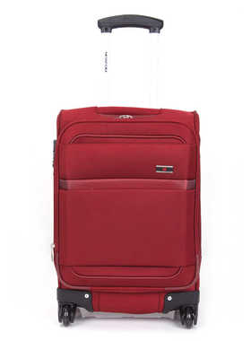 悠客 红色拉杆箱男女大容量旅行箱24寸耐用行李箱万向轮密码锁