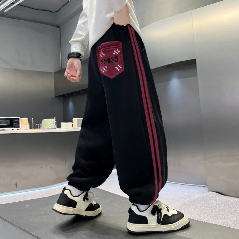 左西风云儿童装男童春秋款裤子2026新款春装卫裤中大童春季男孩运