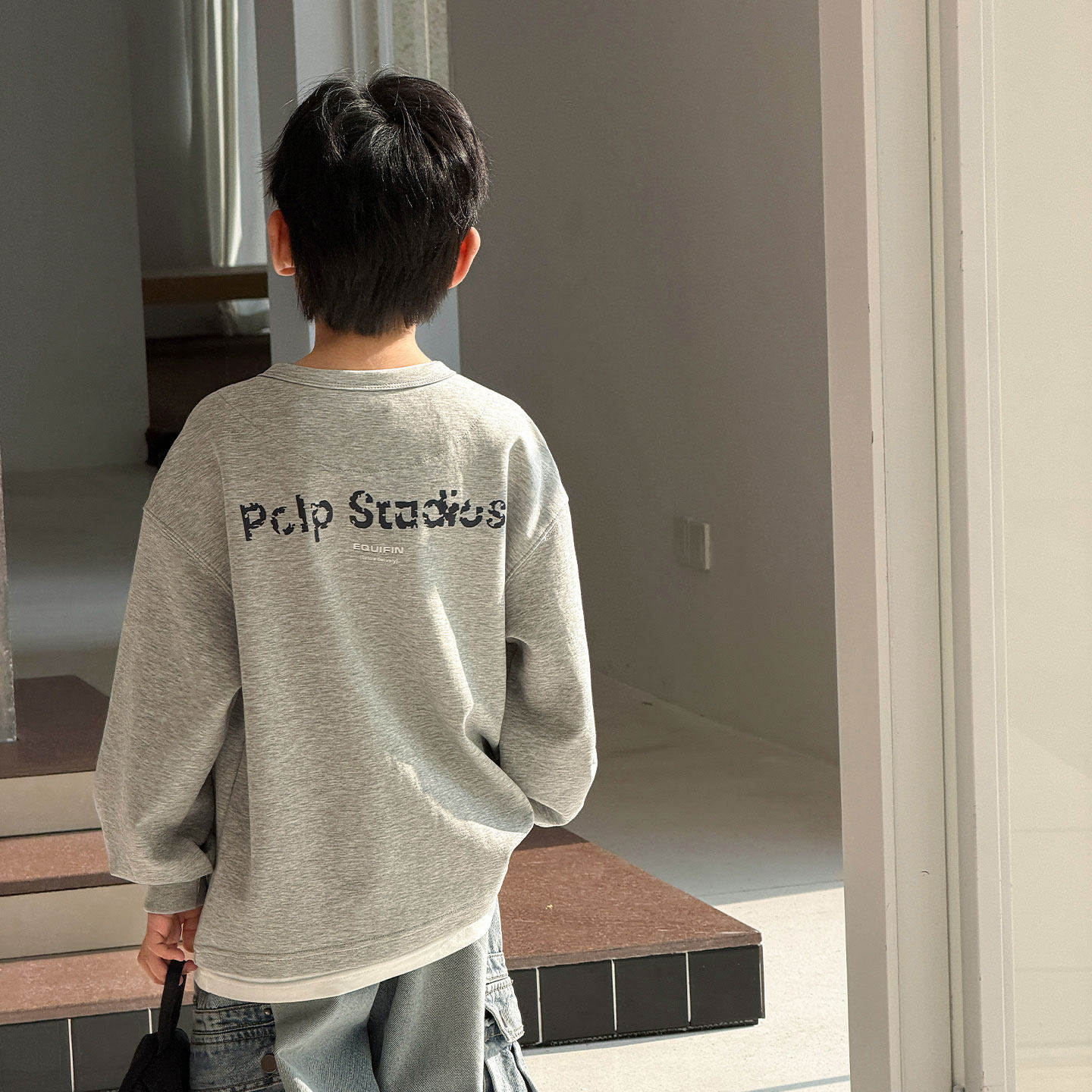 左西风云儿童套装男童春秋款卫衣2026新款春装男孩痞帅中大童帅气