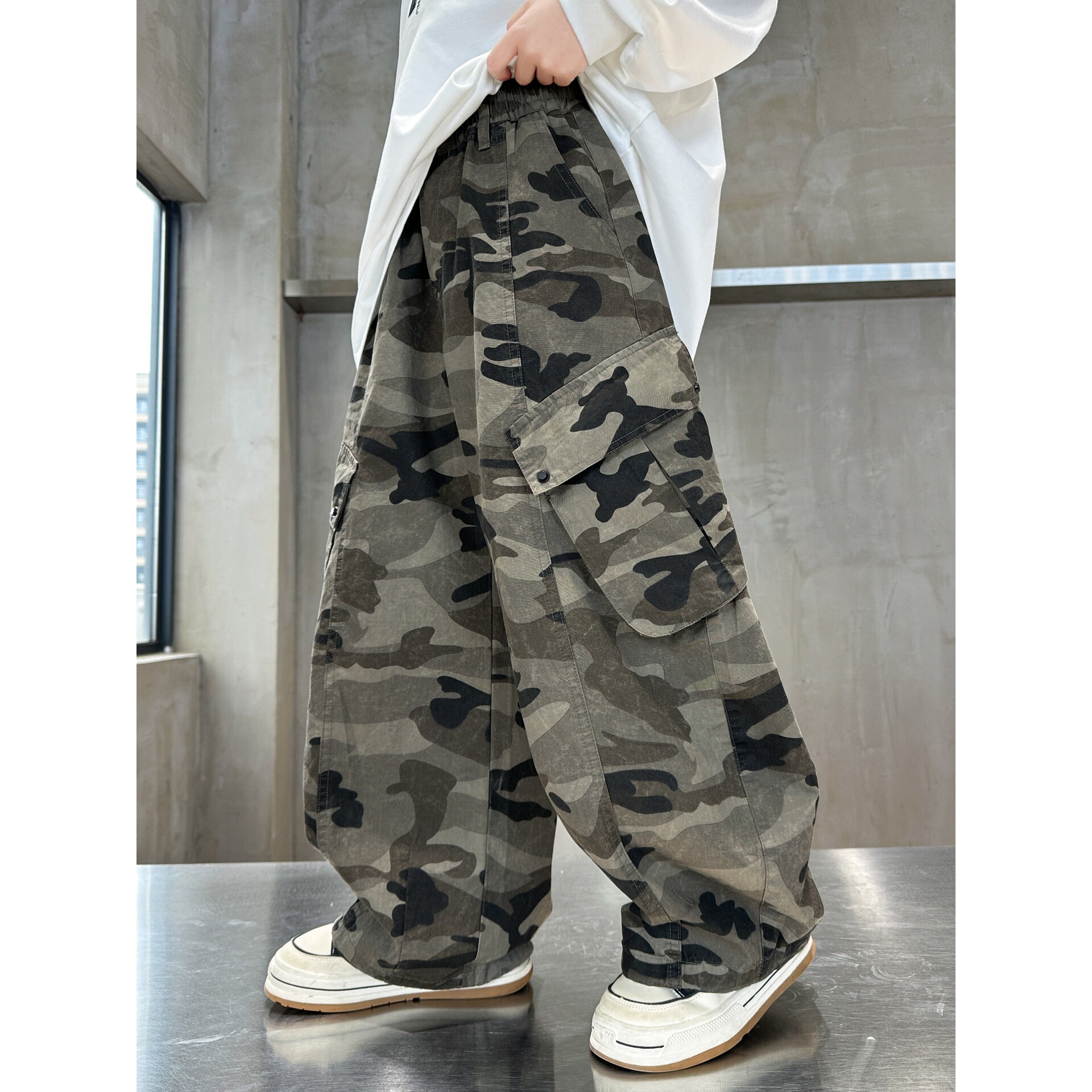 左西风云儿童装男童夏装裤子防蚊裤2026新款夏季夏款工装薄款中大