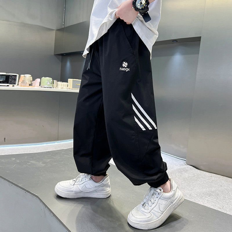 左西风云儿童装男童夏装裤子防蚊裤2026新款夏季中大童夏款运动薄