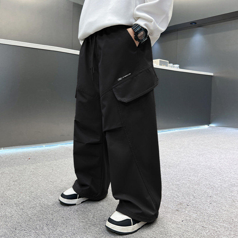 左西风云儿童套装男童春秋款工装裤子2026新款春季中大童春装休闲