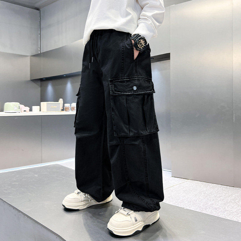 左西风云儿童装男童春秋款工装裤子2026新款男孩春装春季中大童休