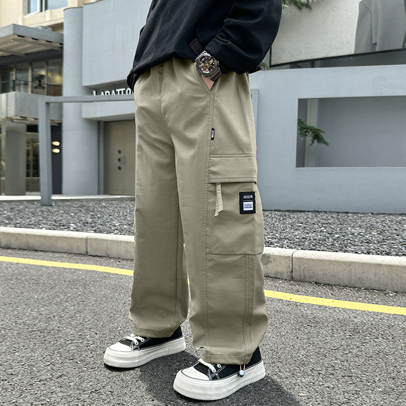 左西风云儿童套装男童春秋款工装裤子2026新款休闲春季中大童春装