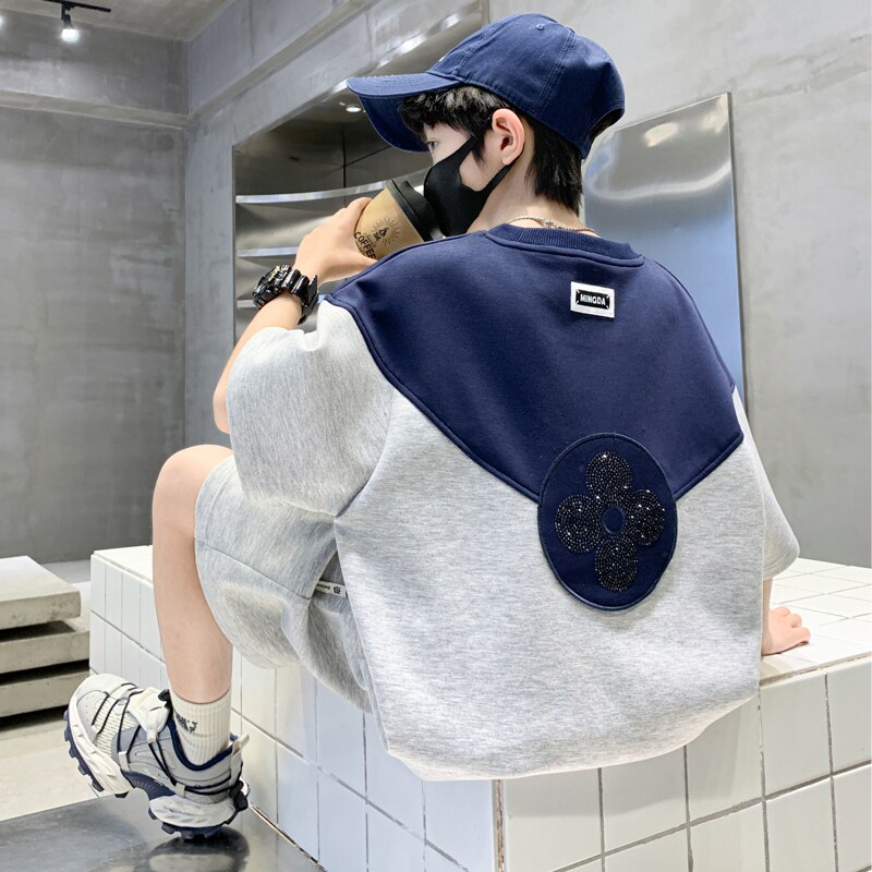 左西官方旗舰店儿童装男童夏装套装2026新款夏季运动男孩夏款薄款