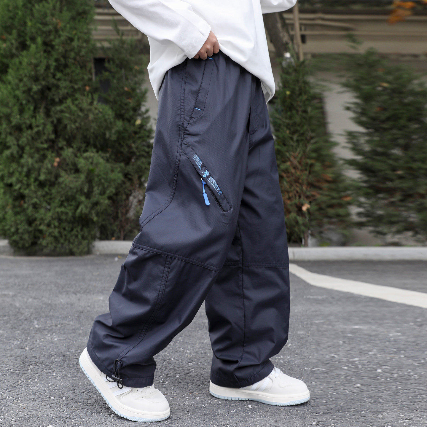 左西风云儿童套装男童春秋款工装裤子2026新款春季休闲男孩中大童