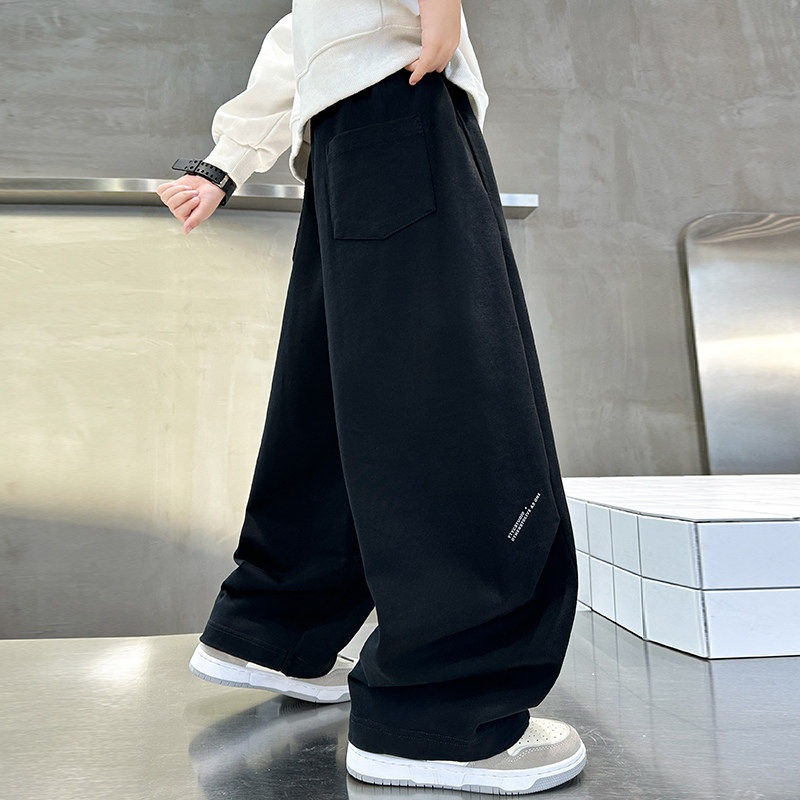 左西风云儿童套装男童春秋款裤子2026新款春装运动中大童卫裤春季