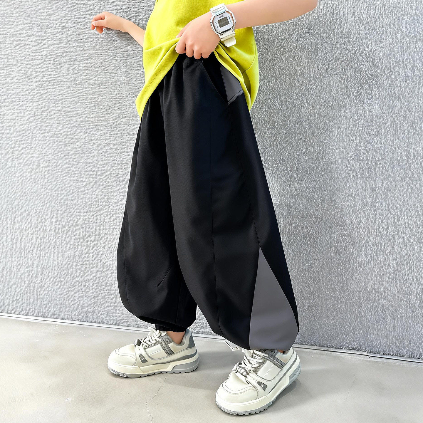 左西风云儿童装男童夏装裤子防蚊裤2026新款运动薄款夏款夏季中大