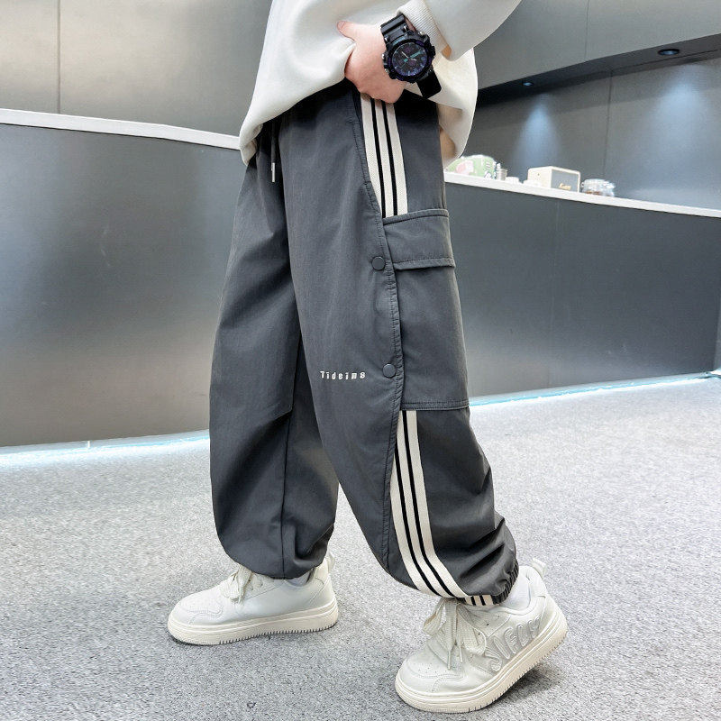 左西风云儿童套装男童春秋款工装裤子2026新款春季中大童男孩休闲