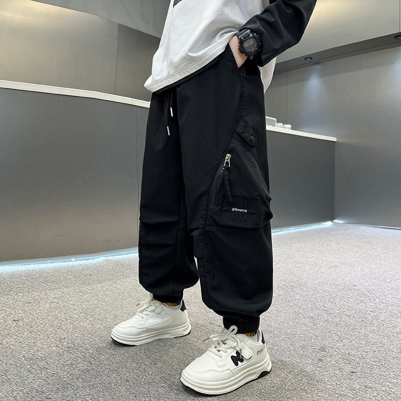 左西风云儿童套装男童春秋款工装裤子2026新款春季春装中大童休闲