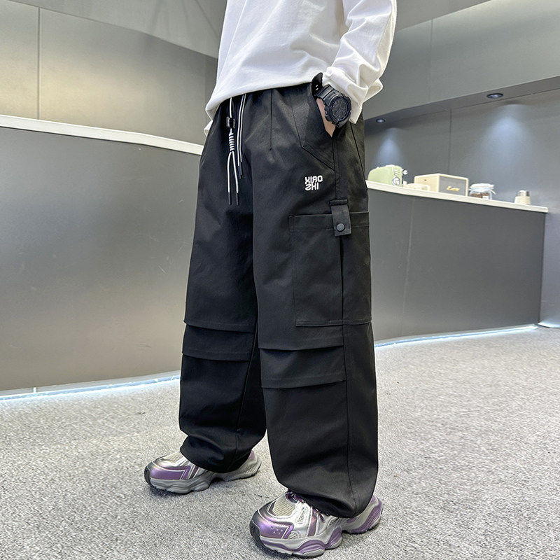 左西风云儿童套装男童春秋款工装裤子2026新款男孩休闲春装春季中