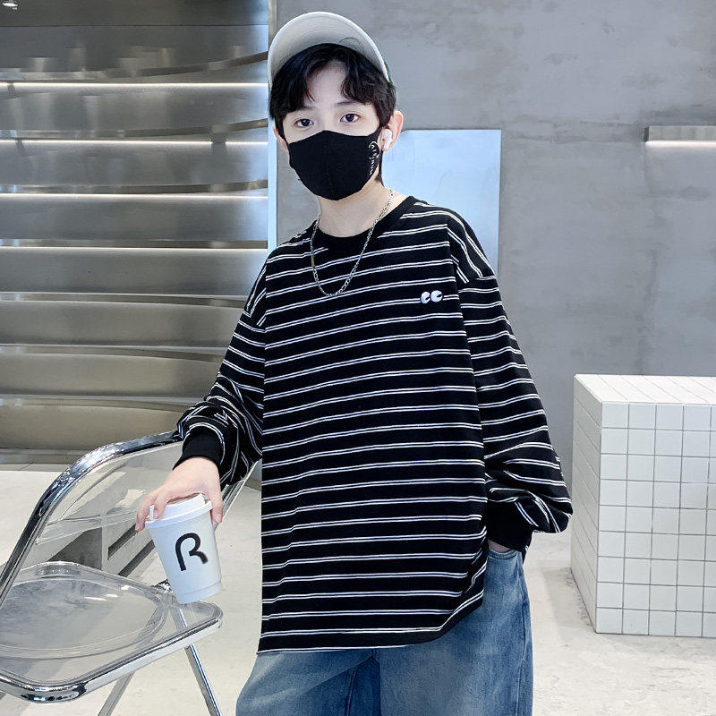 左西风云儿童装男童春装长袖T恤2026新款春秋款体恤纯棉内搭打底