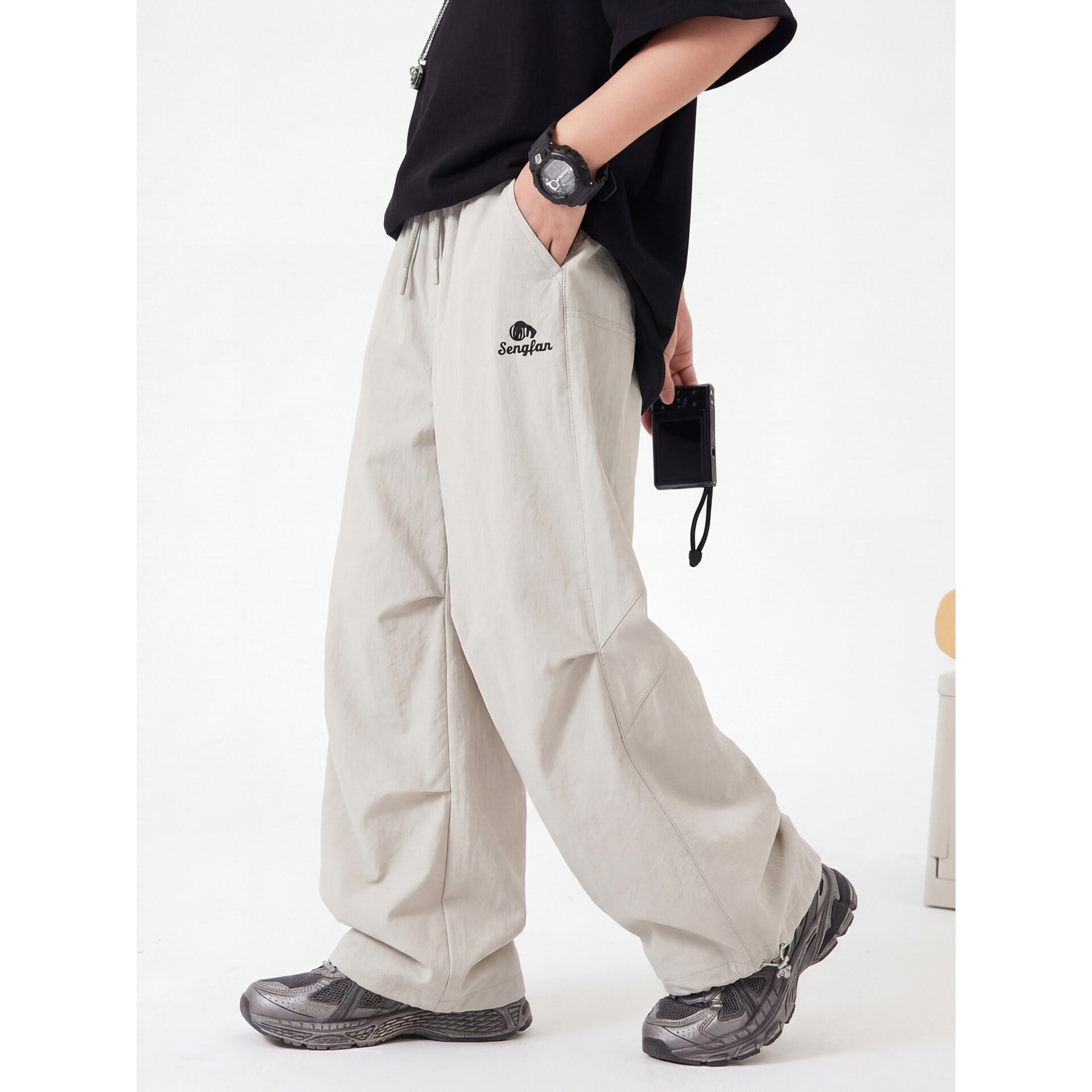 左西风云儿童装男童夏装裤子防蚊裤2026新款夏款夏季薄款运动中大