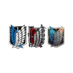 动漫进击的巨人调查兵团徽章自由之翼笔记本摩托电动车反光贴纸画