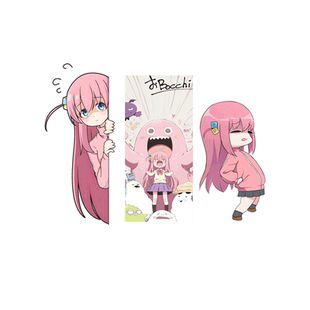 孤独摇滚波奇酱二次元周边反光汽车贴纸车身门贴划痕遮挡后玻璃贴