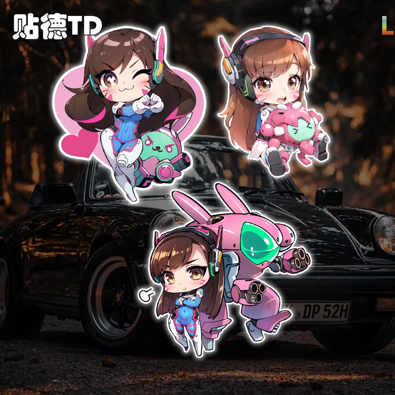 守望先锋Dva宋哈娜机甲反光贴