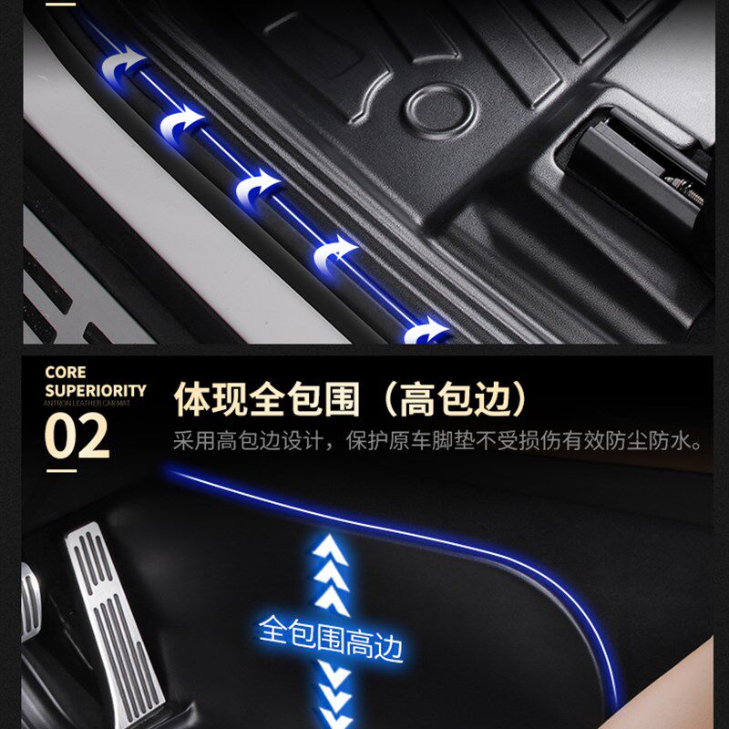 适用于蔚来cES6脚垫 蔚来ES6专用TPE TPO全包围ES6橡胶脚垫